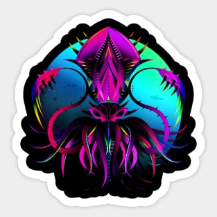 squid purple Sticker